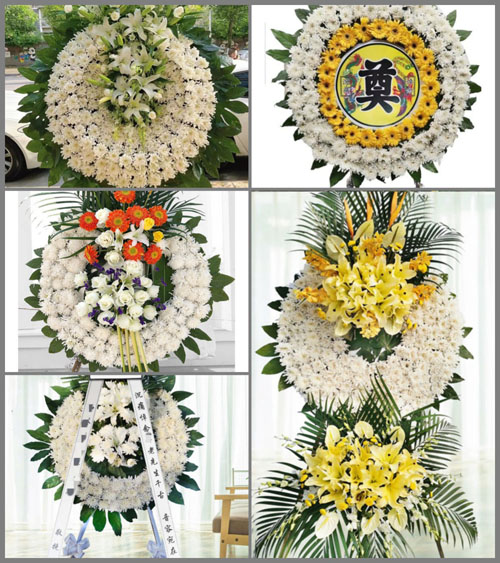上海崇明区横沙乡东浜村花圈速递